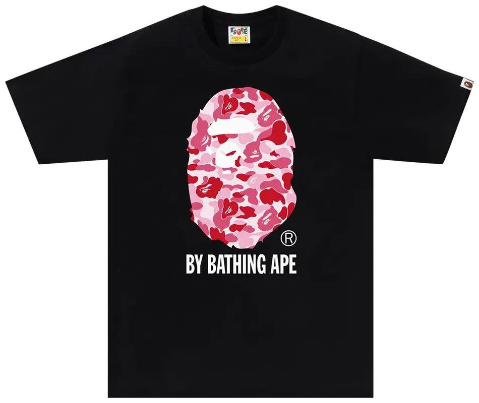 BAPE ABC Camo By Bathing Ape Tee 'Black/Pink'