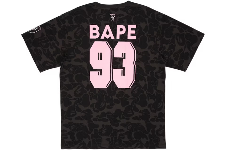 Bape x Inter Miami CF Camo Tee Black