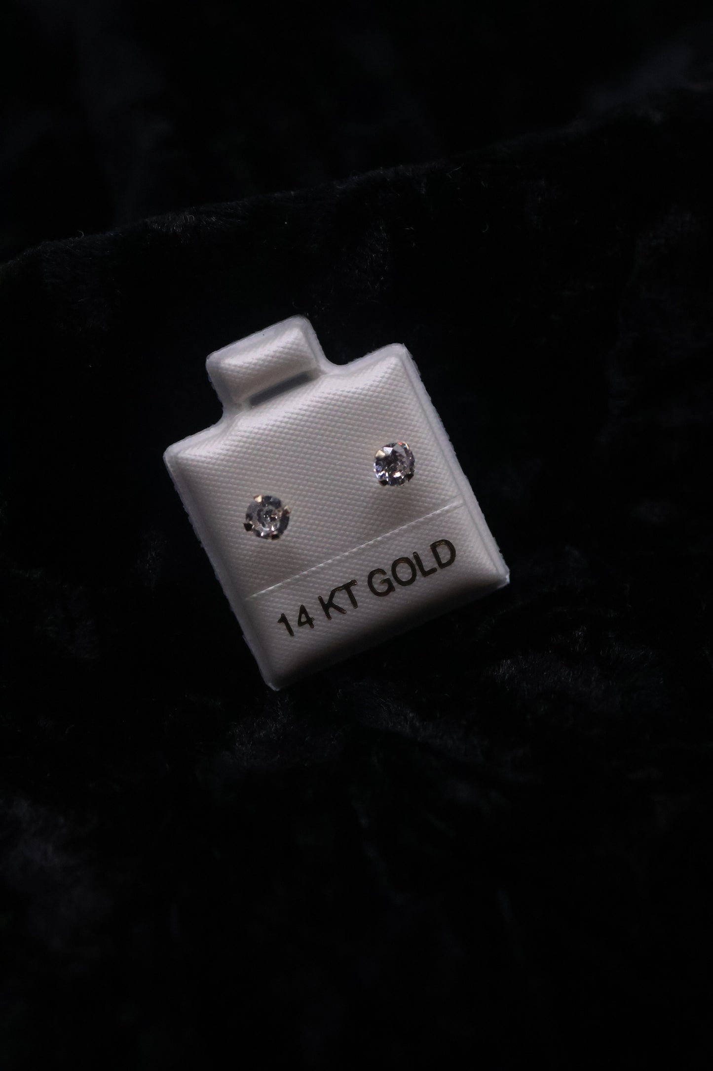 3MM 14k Round Earring