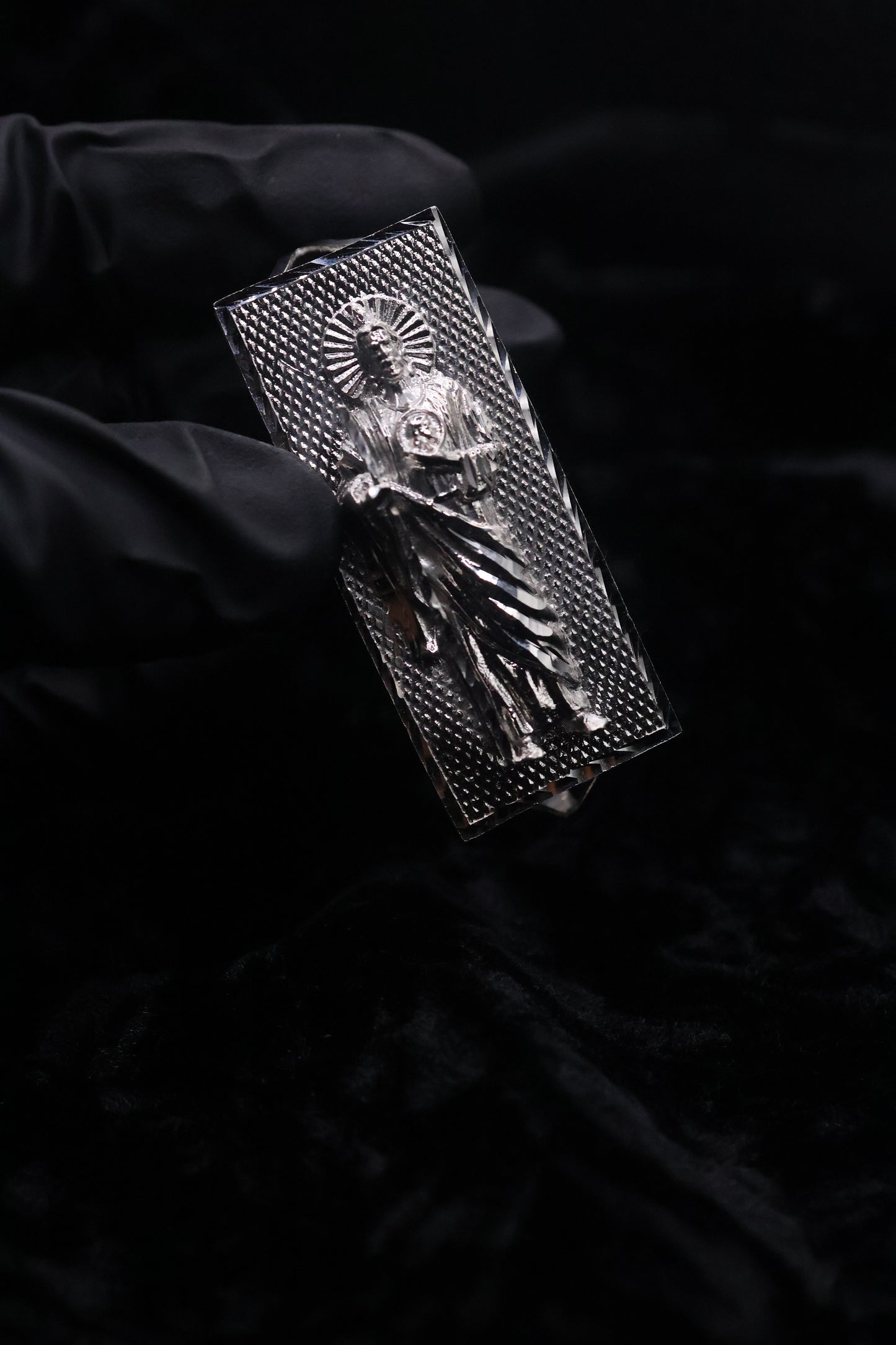 San judas 3 Finger Ring BIg