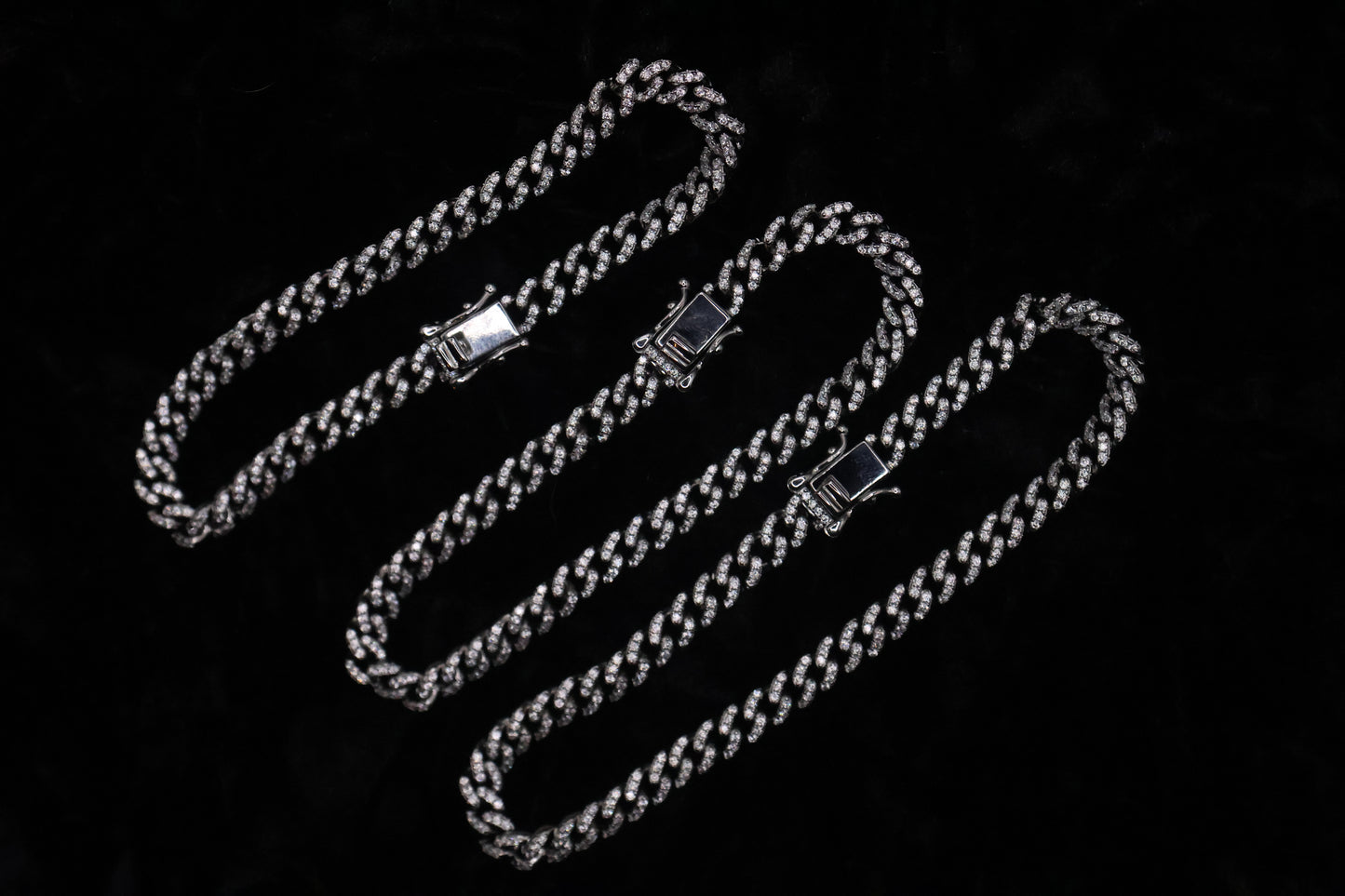 3MM Iced out Cuban Link Bracelet