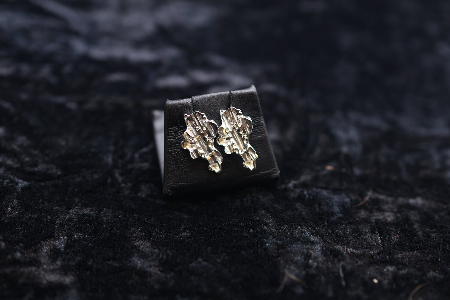 Silver Nugget Earring