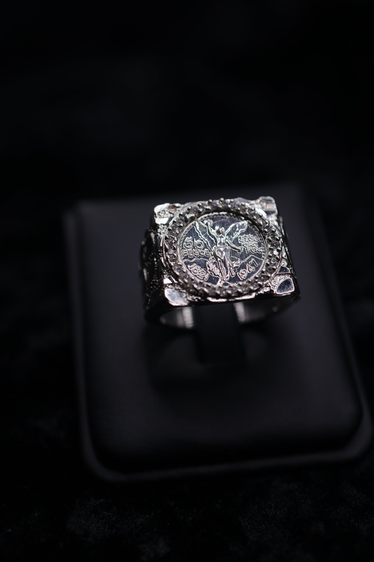 XL Square nugget centenario ring