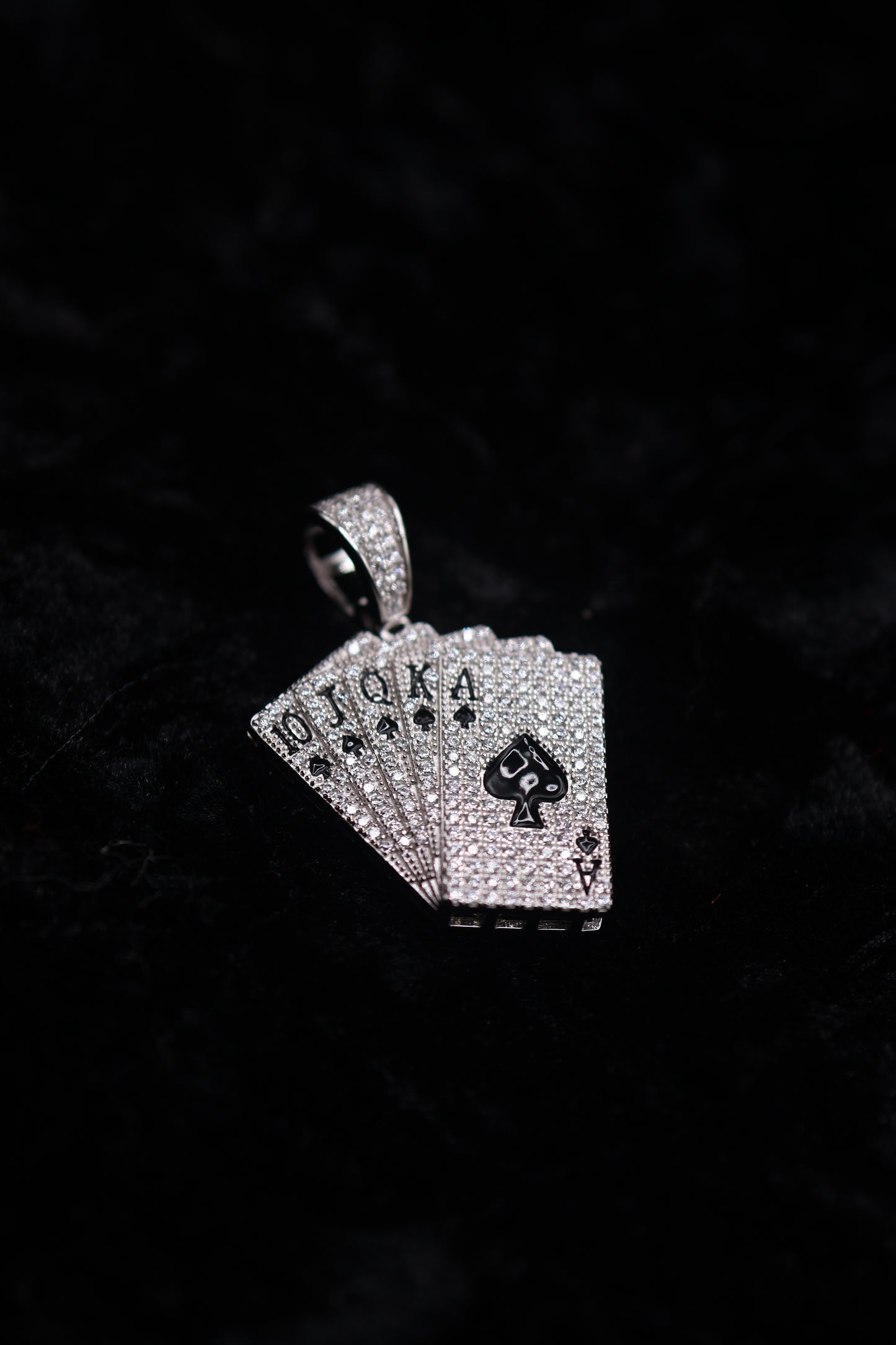 Iced Out Poker card Pendant