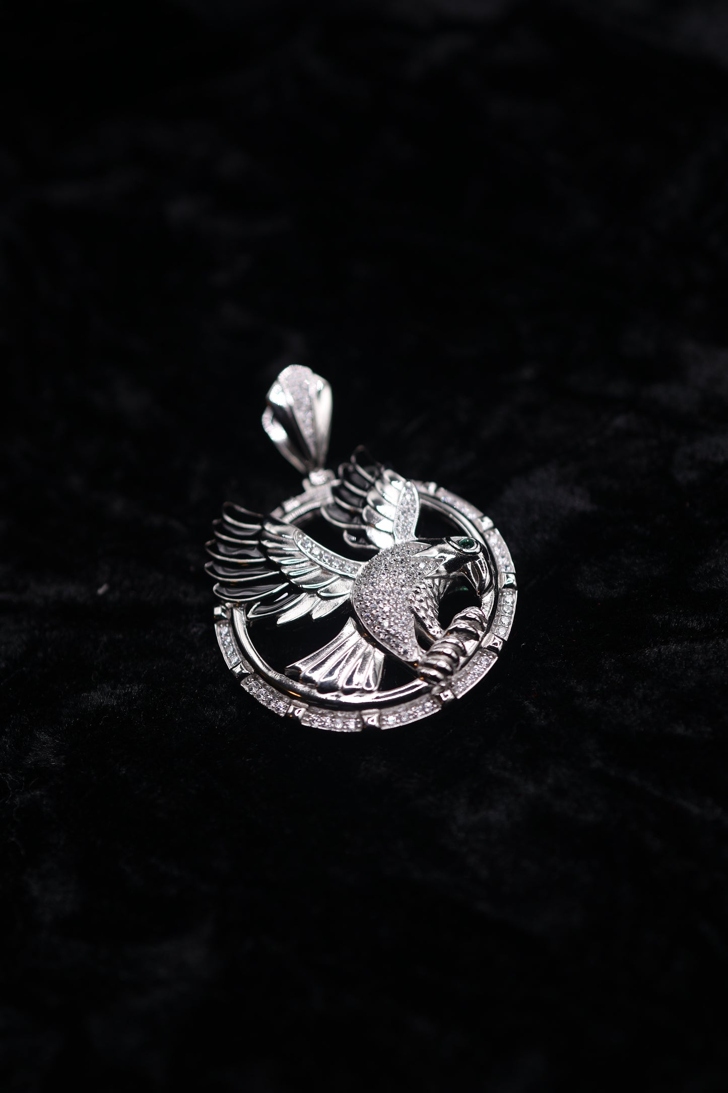 Iced Out Eagle Pendant