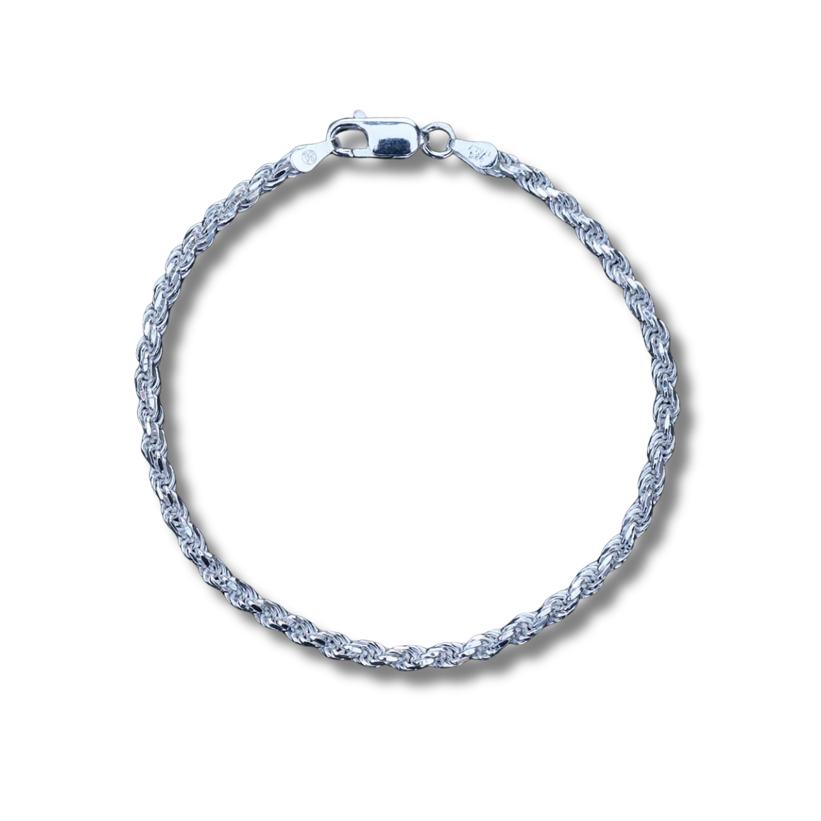 Silver Rope Bracelet 3MM