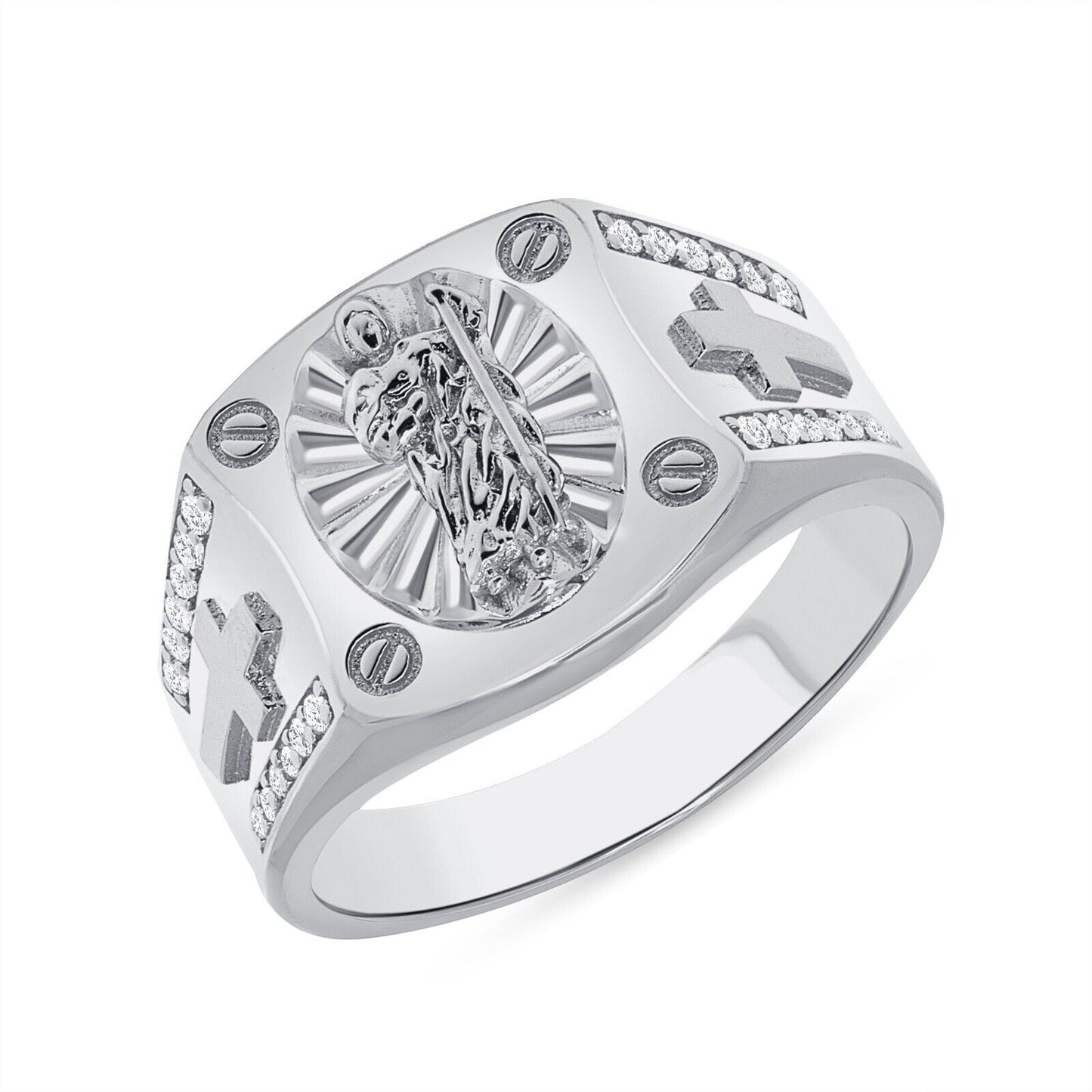 San Judas ring with cross