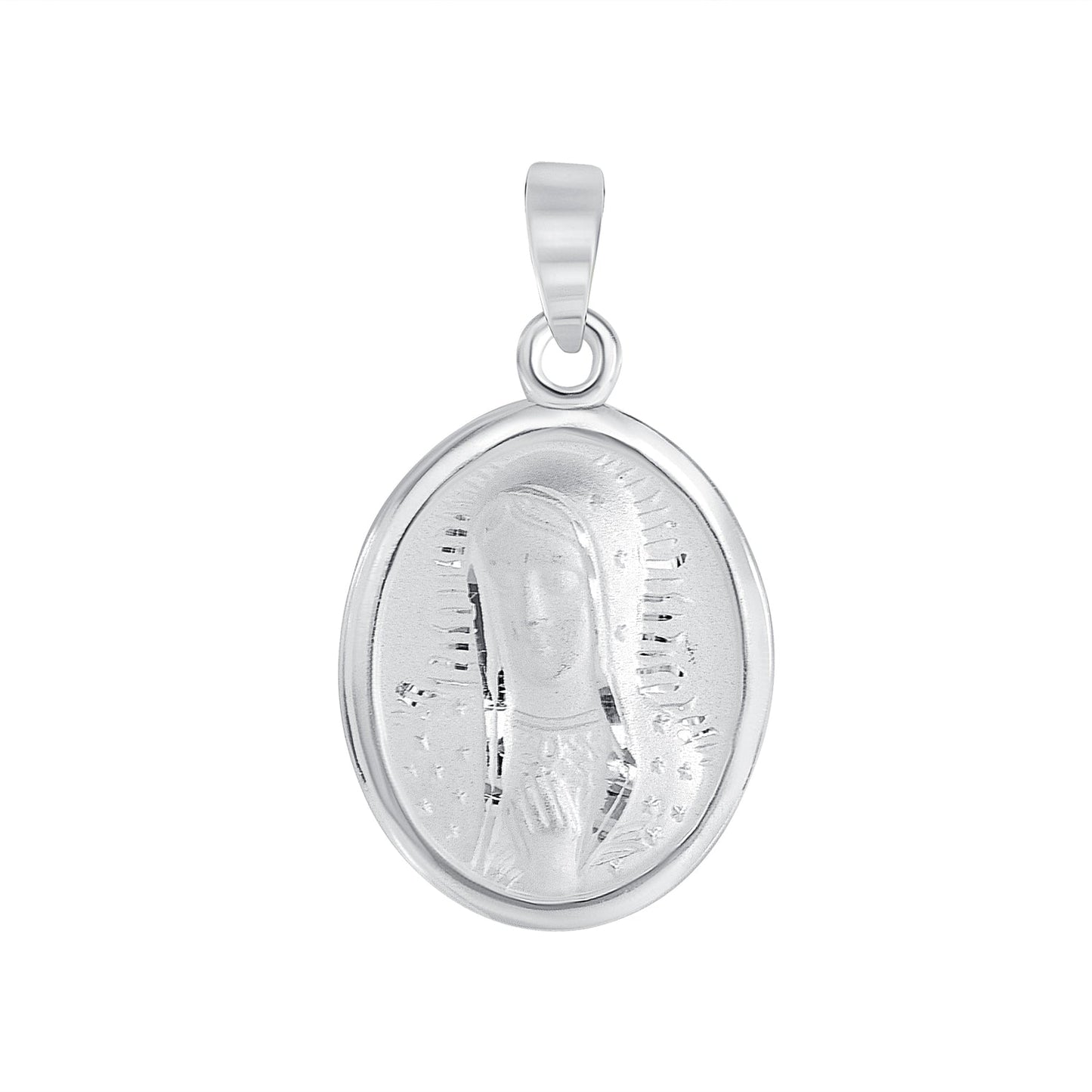 Virgin Mary Pendant Oval