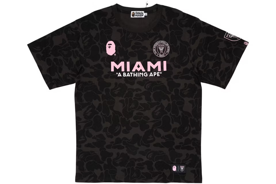 Bape x Inter Miami CF Camo Tee Black