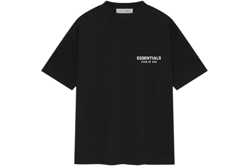 Essentials Black jersey tee