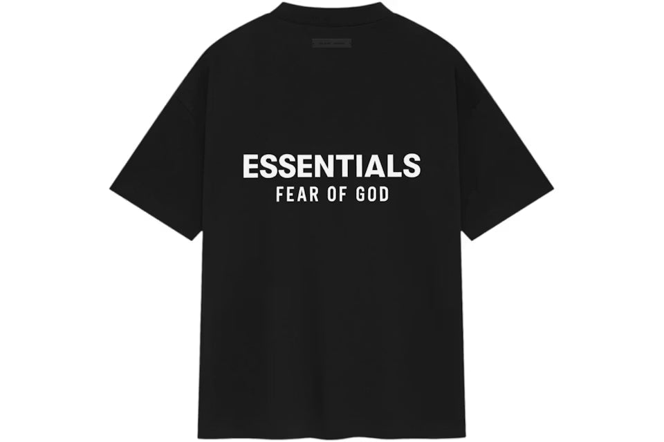 Essentials Black jersey tee
