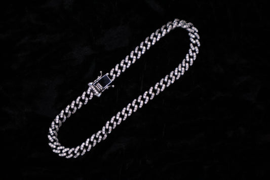 3MM Iced out Cuban Link Bracelet