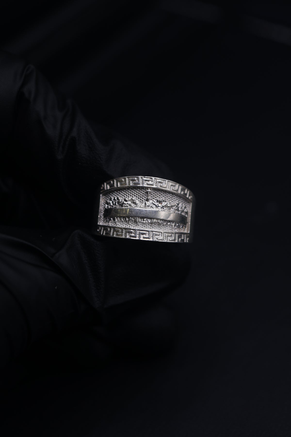 Mens Last supper Ring Silver