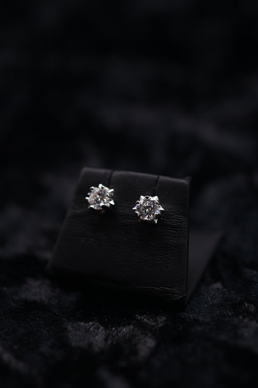 Moissonite Star Studs