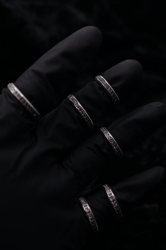 Iced out Moissointe ring