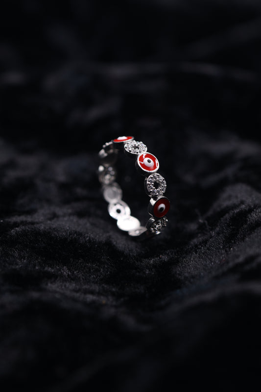 Red Evil eye Ring