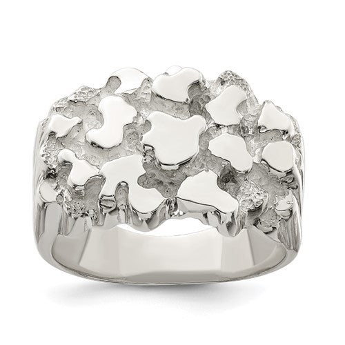 Silver Nugget Ring