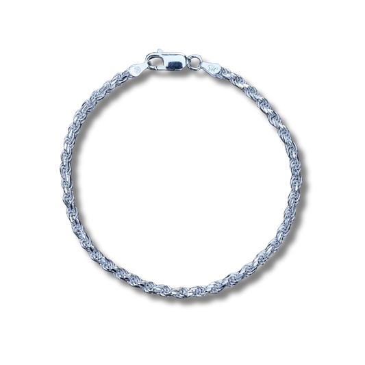 Silver Rope Bracelet 3MM