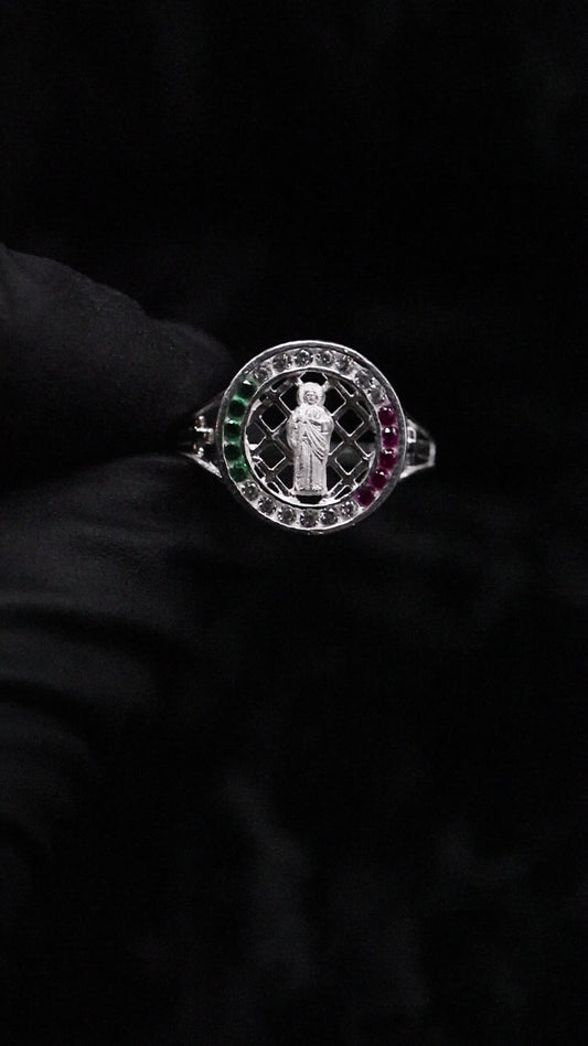 Iced out san judas ring