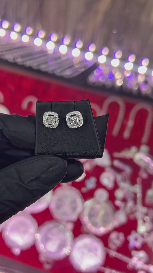 Baguette Moissonite Earrings