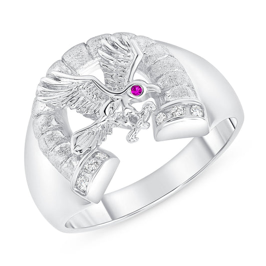 Silver eagle Ring
