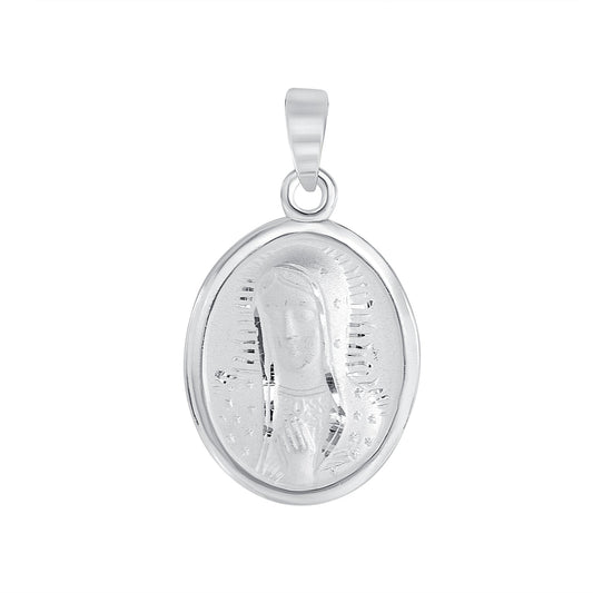 Virgin Mary Pendant Oval